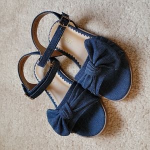 NEW IN BOX Nine West kids/toddler sandals, denim blue, size 10